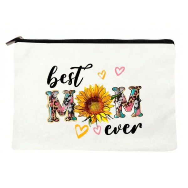 Best Mom Ever Pencil Case / Makeup Case for Mothers Day or Christmas
