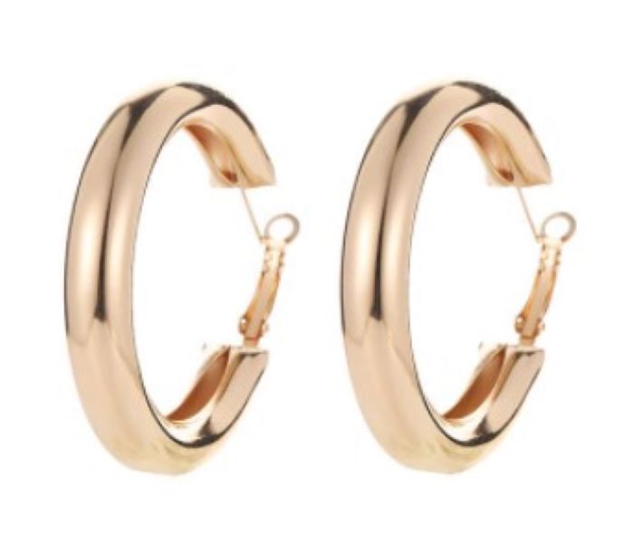 Woman's Big Gold Hoop Clip On Earrings Shop Today. Get it Tomorrow
