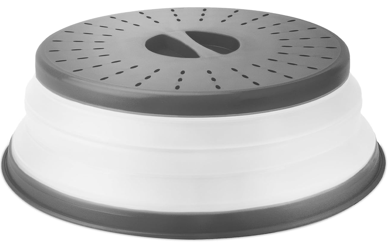 Microwave Splatter Cover for Food- Collapsible &amp; Vented Silicone Guard