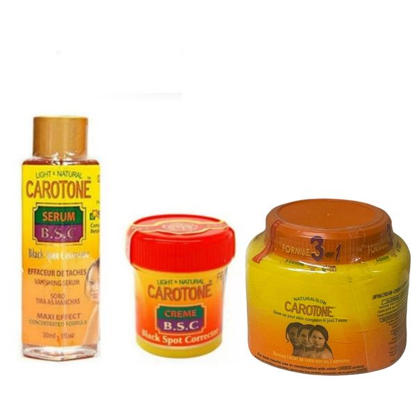 Carotone 3 Pieces Set - Serum, Dark Spot Remover &amp; Cream