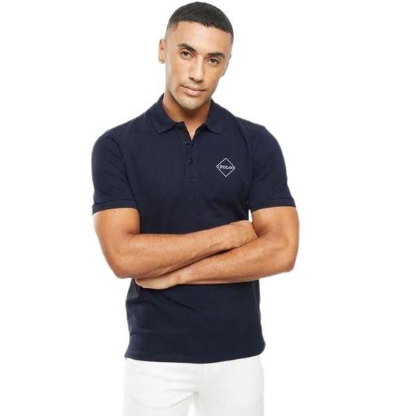 Polo - Golfer Logo Slim Fit - Navy