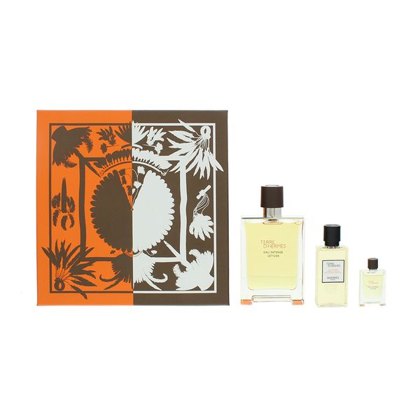 Herm s Terre D'Herm s Eau Intense Vetiver 3 Piece (Parallel Import)