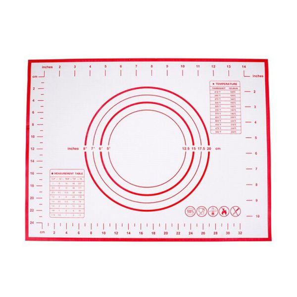Small Silicone Baking Prep Mat with Measurements