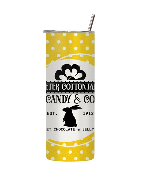 Peter 20 Oz Tumbler with Lid Straw Trendy Easter Graphic Design Present 090