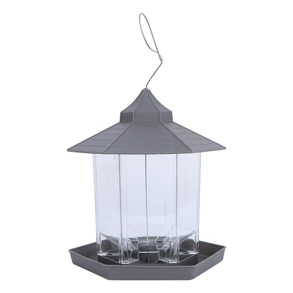 Hexagon Shaped Window Hanging Bird Feeder for Outdoor Wild Bird Watching