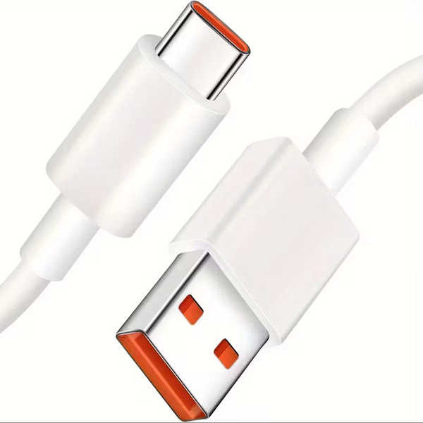 2 Pcs USB Type-C 6A Fast Charging Cable, Quick Charge Cable
