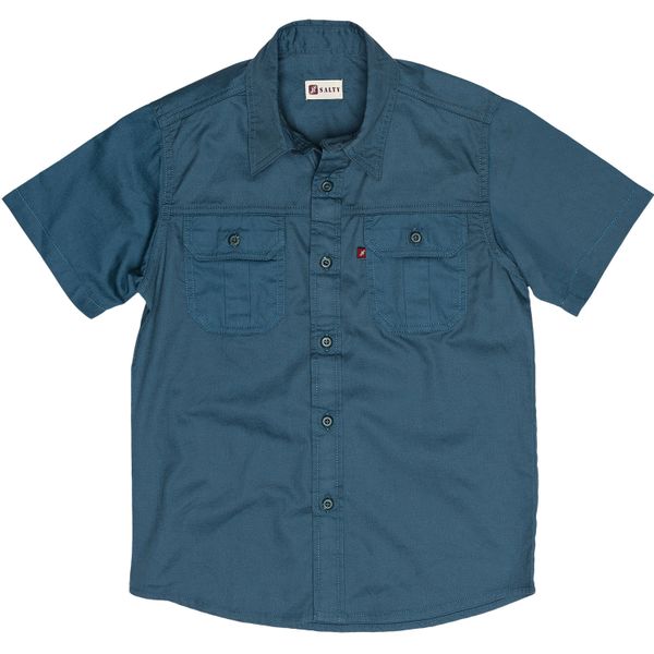 Salty - Kid's Bush Shirt - Airforce Blue