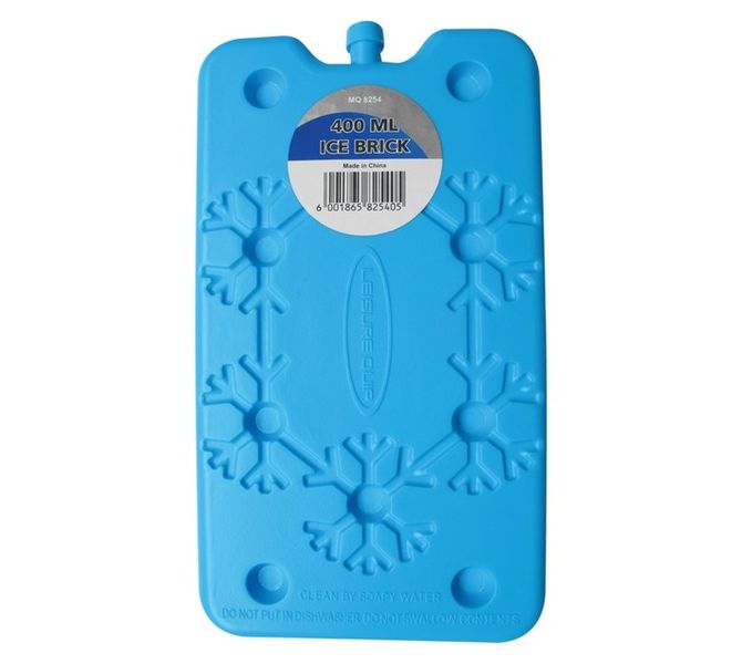 Flat Non Toxic Ice Brick Blue 400 ml Pack of 3