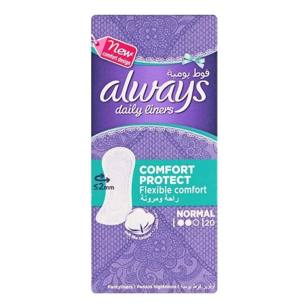 Always Pantyliners Unscented Comfort Protect