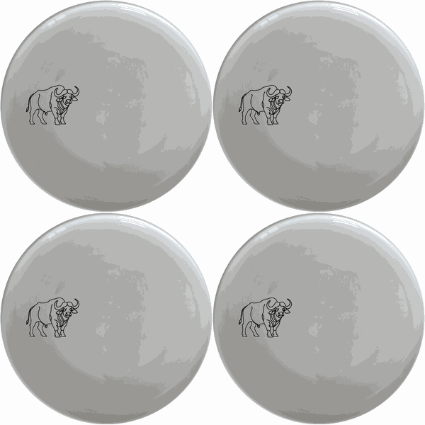 Buffalo Silhouette Side Plate Set of 4 - Range 1