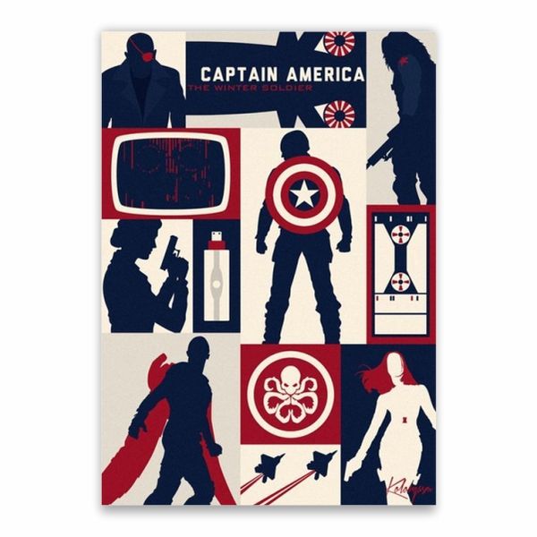 Captain America Aesthetic Poster - A1