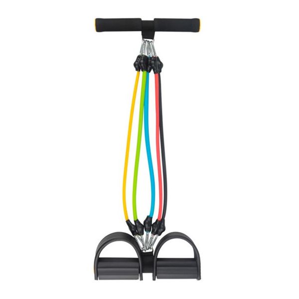 VolaFit - 5 Tube Pedal Fitness Rope Pedal Resistant Band - Black