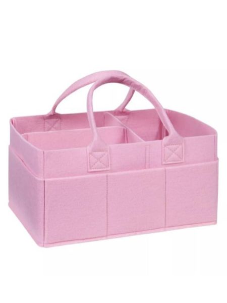 Felt Baby Diapper Nappy Organizer - Pink