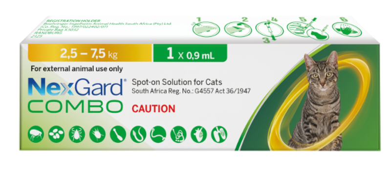 Nexgard Combo Spot On for Cats 2.5 - 7.5kg