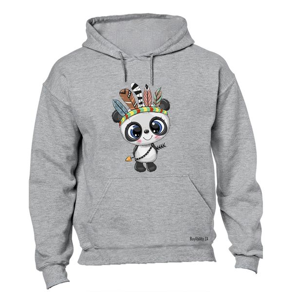 Panda Tribe - Ladies - Hoodie - Grey