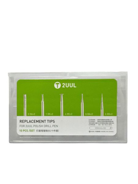 United 2uul Replacement Tips 10 PCS Set 2.5a, 1.5k, 4.0k, 0.8a,2.0d