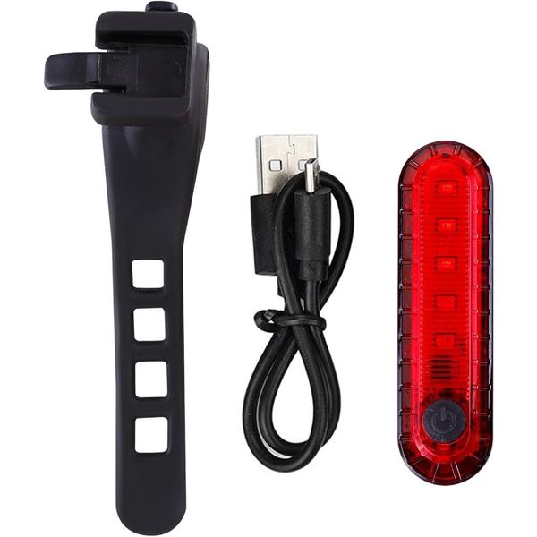 Bike Tail Light Rechargeable USB Rechargeable LED Bike Tail Light Rear Red