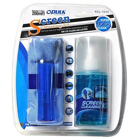 Screen Cleaning Kit with Brush & Microfiber Cloth Image