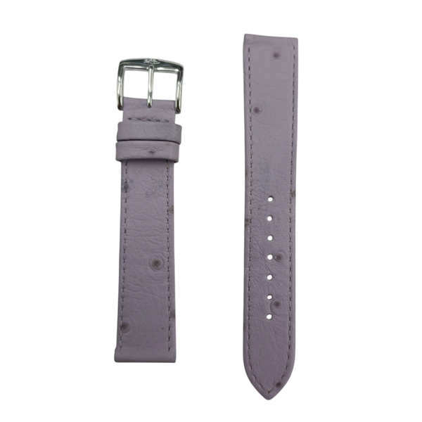 18mm Violet Watch Strap - Ostrich Grain