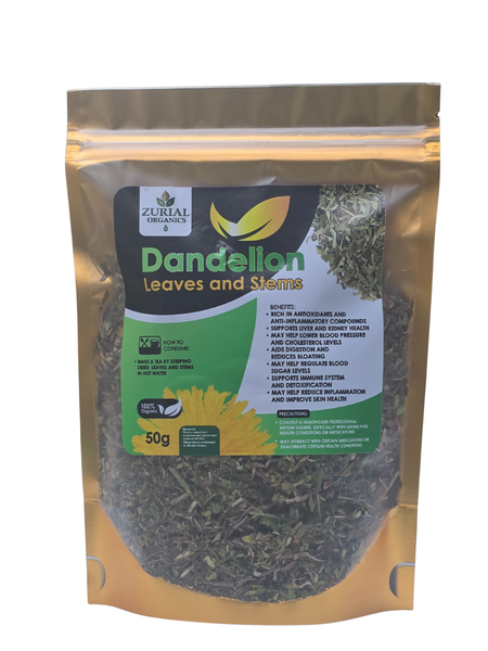 Zurial Organics Dandelion Leaves and Stems