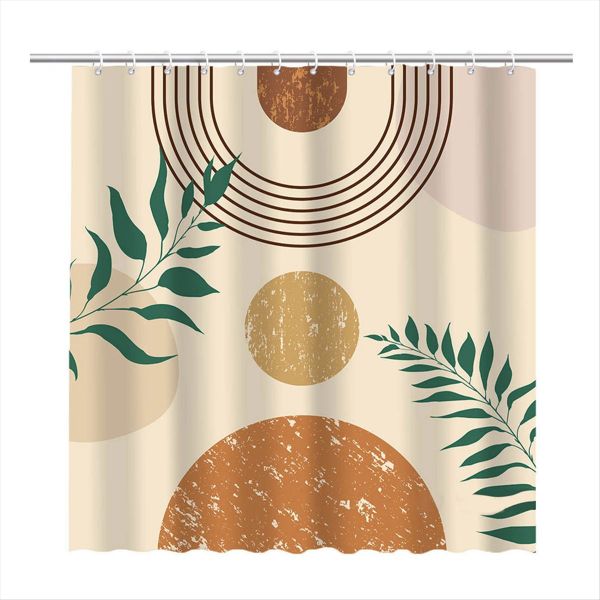 Shower Curtain Waterproof Fabric Boho Bath Curtains C