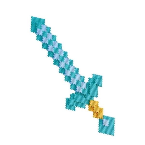Minecraft Building Block Sword Assembly Toy Set Build Kit