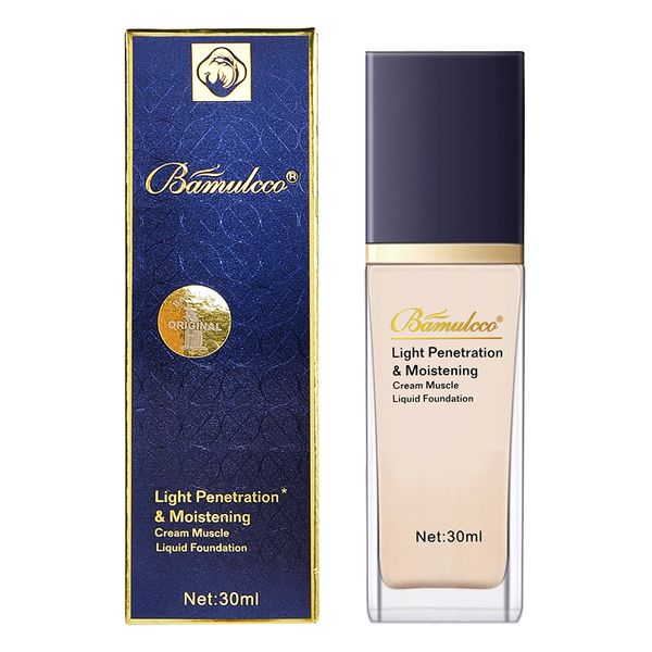 Liquid foundation conceals long-lasting makeup without makeup removal