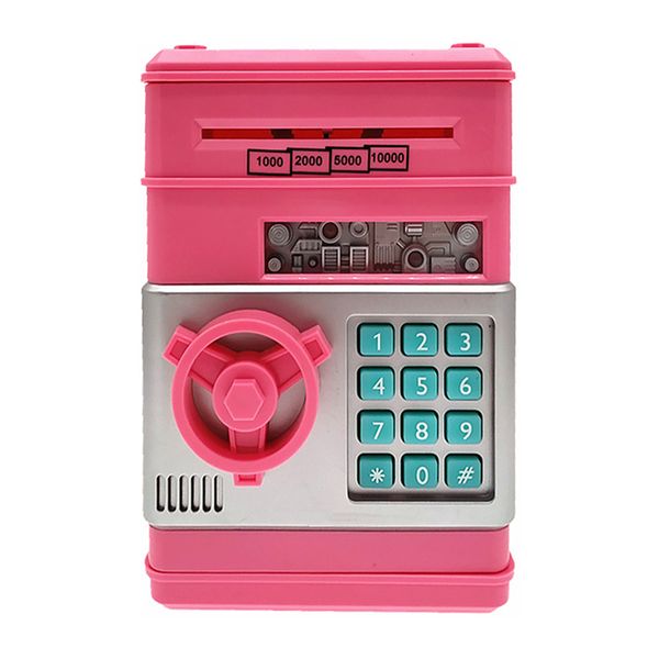Pink Password ATM Piggy Bank,Large Child Safe,Auto Money Sucking &amp; Voice