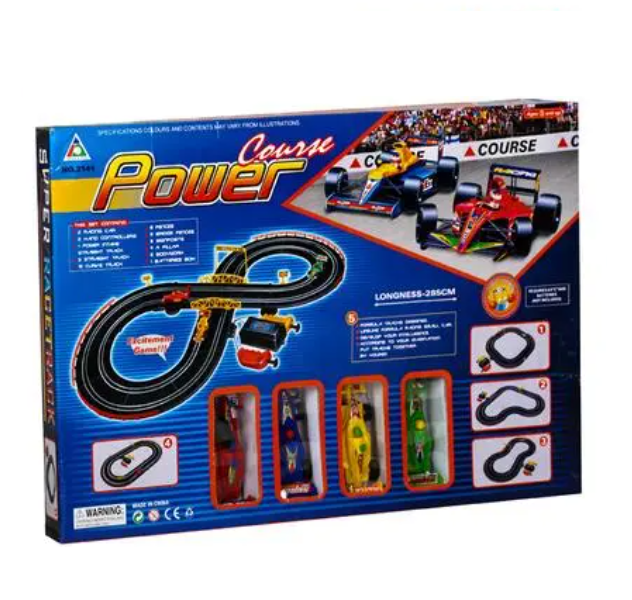 Battery Operated Race Track Set - 36 Piece