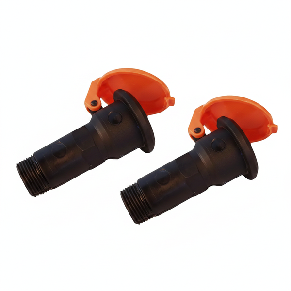 Pula 25mm Quick Coupling Valve for Fluid Control and Irrigation - 2 Pack