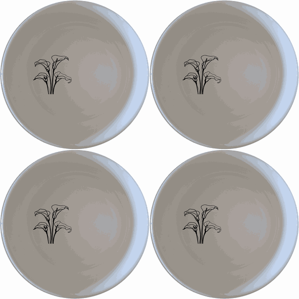 Arum Lilies Bowl Set of 4 - Range 3