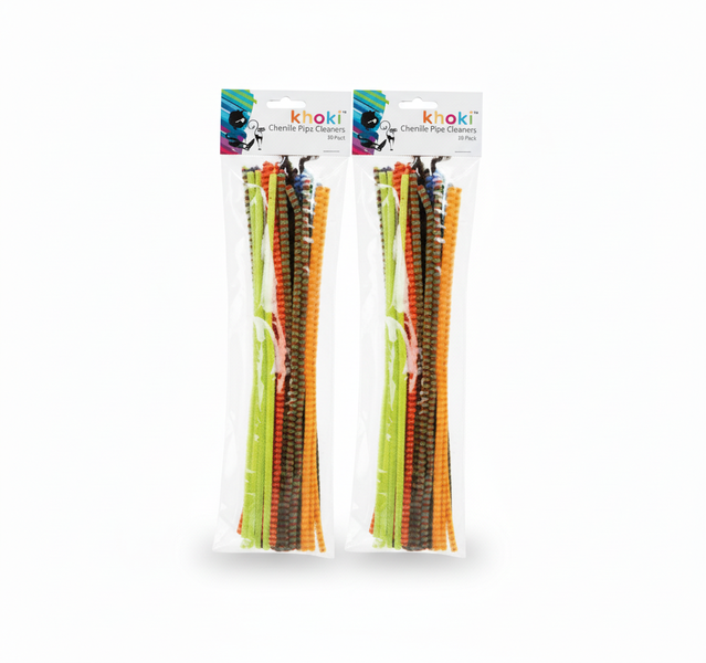 Khoki 30 cm Pipe Cleaners, 300 Piece Crafting Tools for DIY - 2 Pack