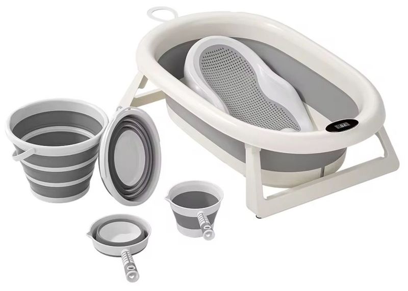 Newborn/Toddler Folding Bathtub Set 4Piece