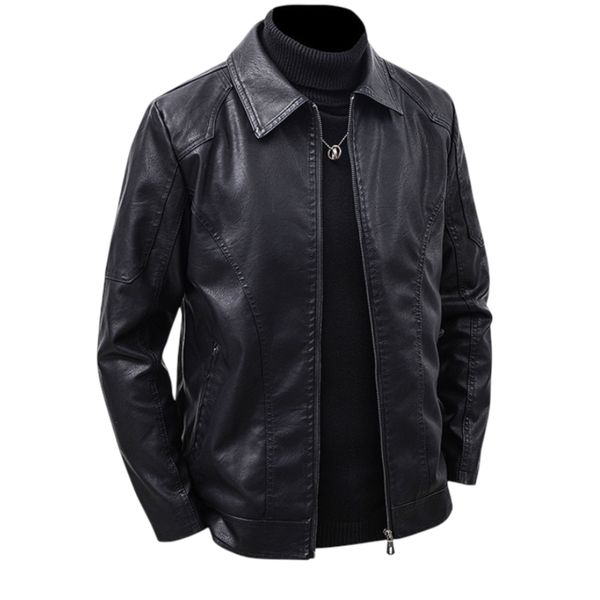 Leather Jackets for Men - Shirt-Style Collar - Geniune Leather