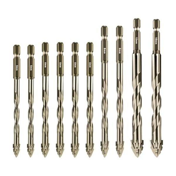 New Four-Flute Eccentric Drill Bit Size 5/6/8/10/12mm,B