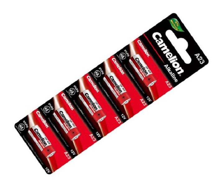 A23 Camelion Battery Alkaline 12V for Remote - 5 x Batteries In The Pack