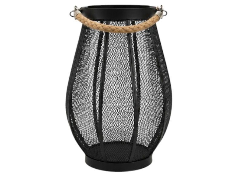 George &amp; Mason Maya Lantern 19x19x33cm - Black