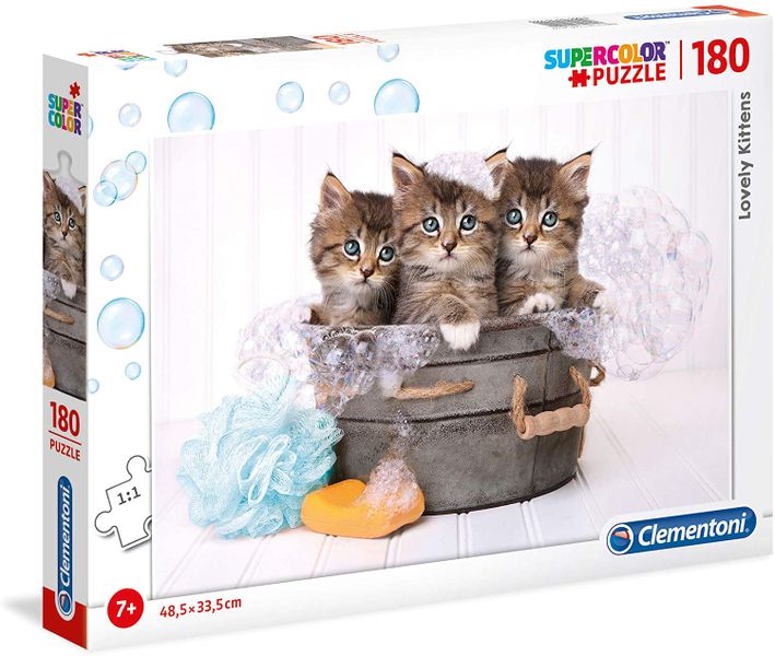 Clementoni 180 Piece Puzzle - Lovely Kittens