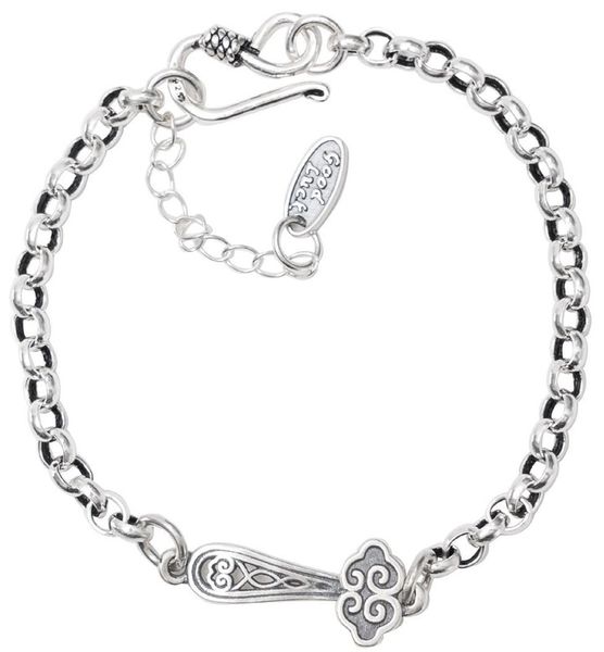 Simple Retro Ruyi Transit Inviting Fortune Hand Women's Bracelet