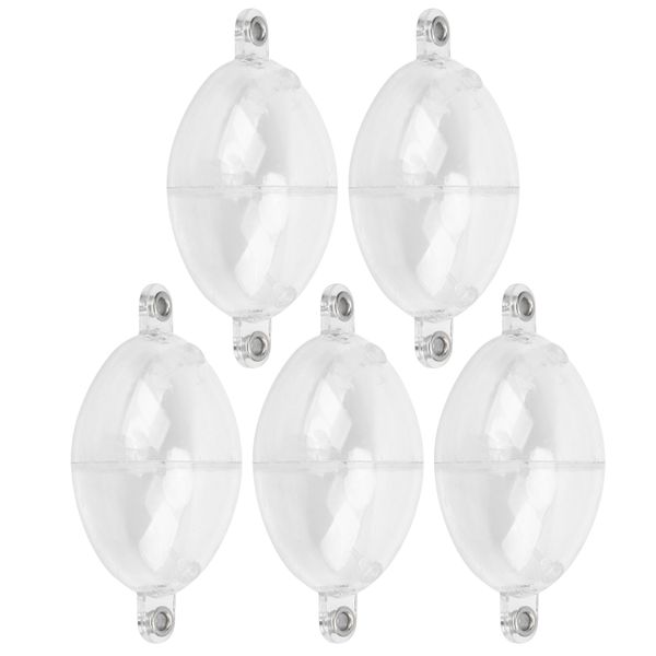 5 Pieces Clear White Bubble Fishing Floats