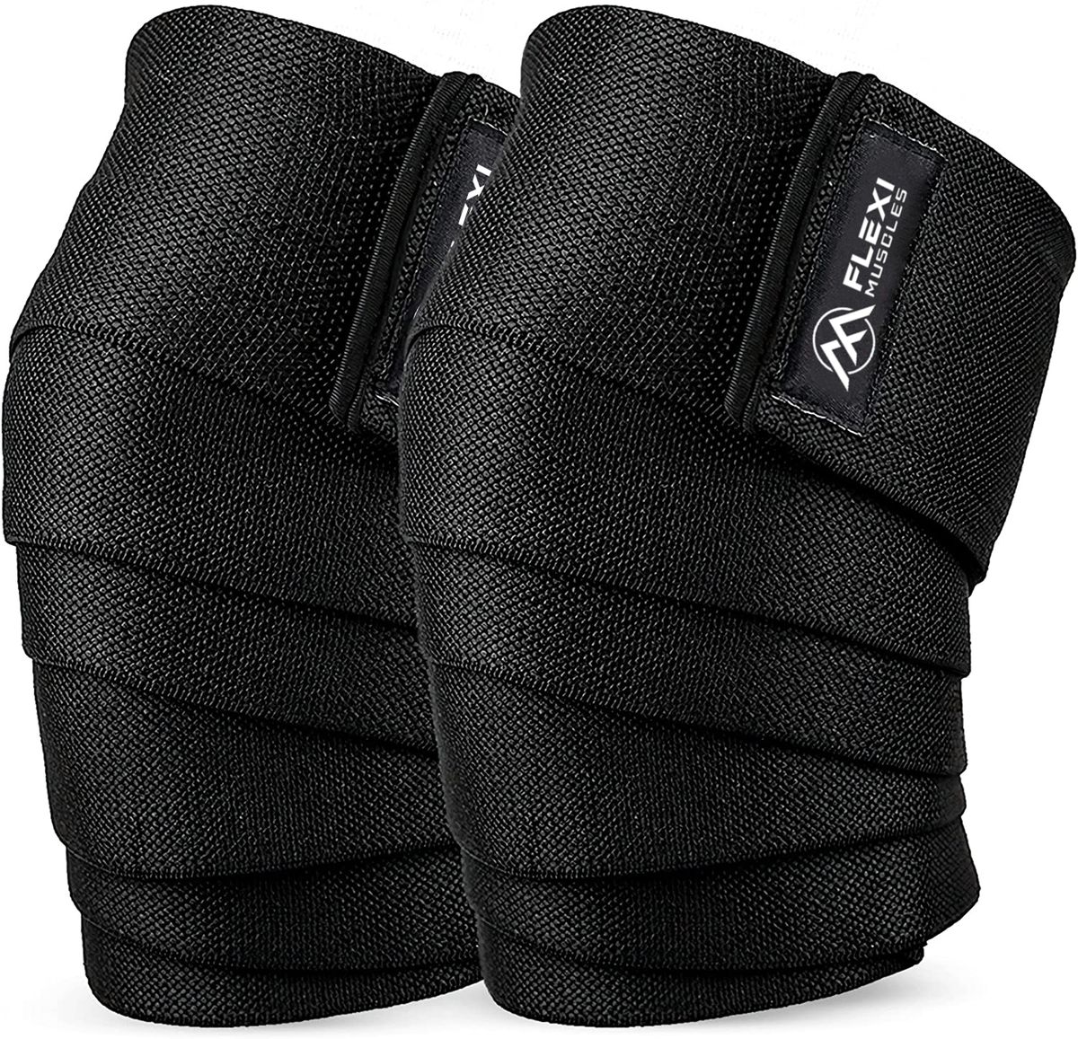Flexi Muscles Knee Wraps for Weightlifting Knee Support for Men