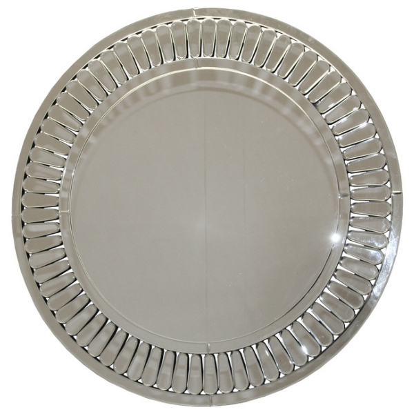 Round Beveled Mirror on Mirror, 900x900mm