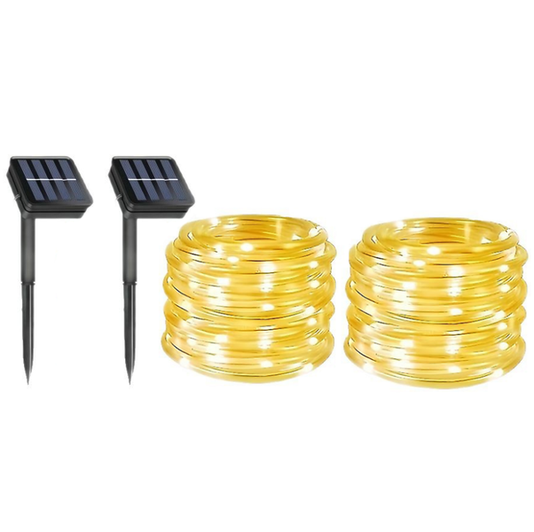 2 Pieces Of LED Solar Light String, Christmas Courtyard Decorative Lights