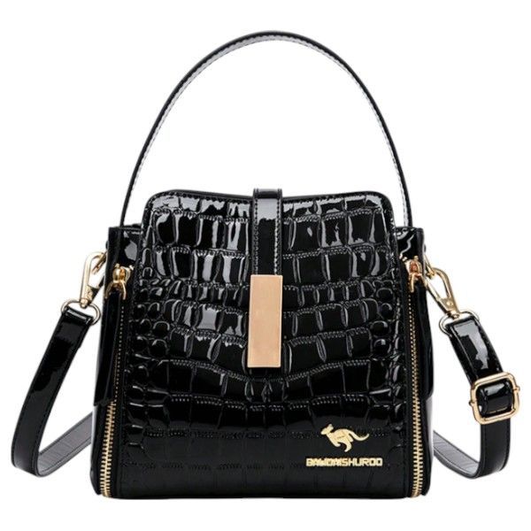 BALIDAISHUROO - High-End Glossy Bucket Bag - Black