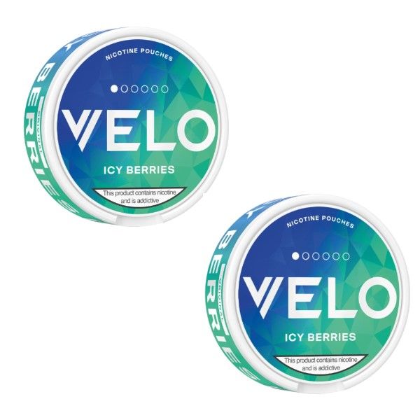Velo Mini Nicotine Pouches - Icy Berries 4mg - 2 Pack (30 Pouches)