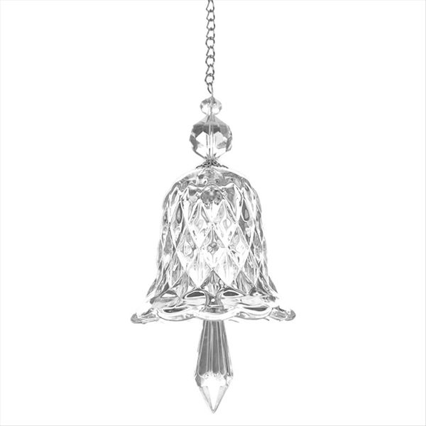 Transparent Crystal Bell Ornaments Suncatchers Rainbow Maker Set Of 2