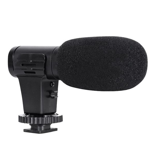 Video Microphone On-Camera Mini Condenser Record Interview Vlog Mic for Pho