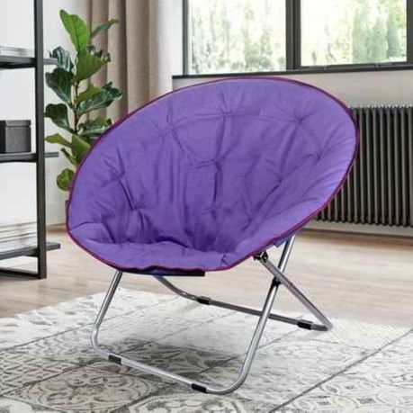 Purple saucer online chair