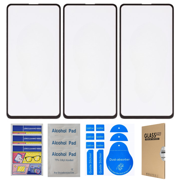 Tempered Glass Screen Protector Compatible For iPhone (X, XS, 11 Pro) x 3