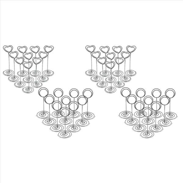 20Pcs Place Card Holders Metal Table Number Memo Clip For Wedding